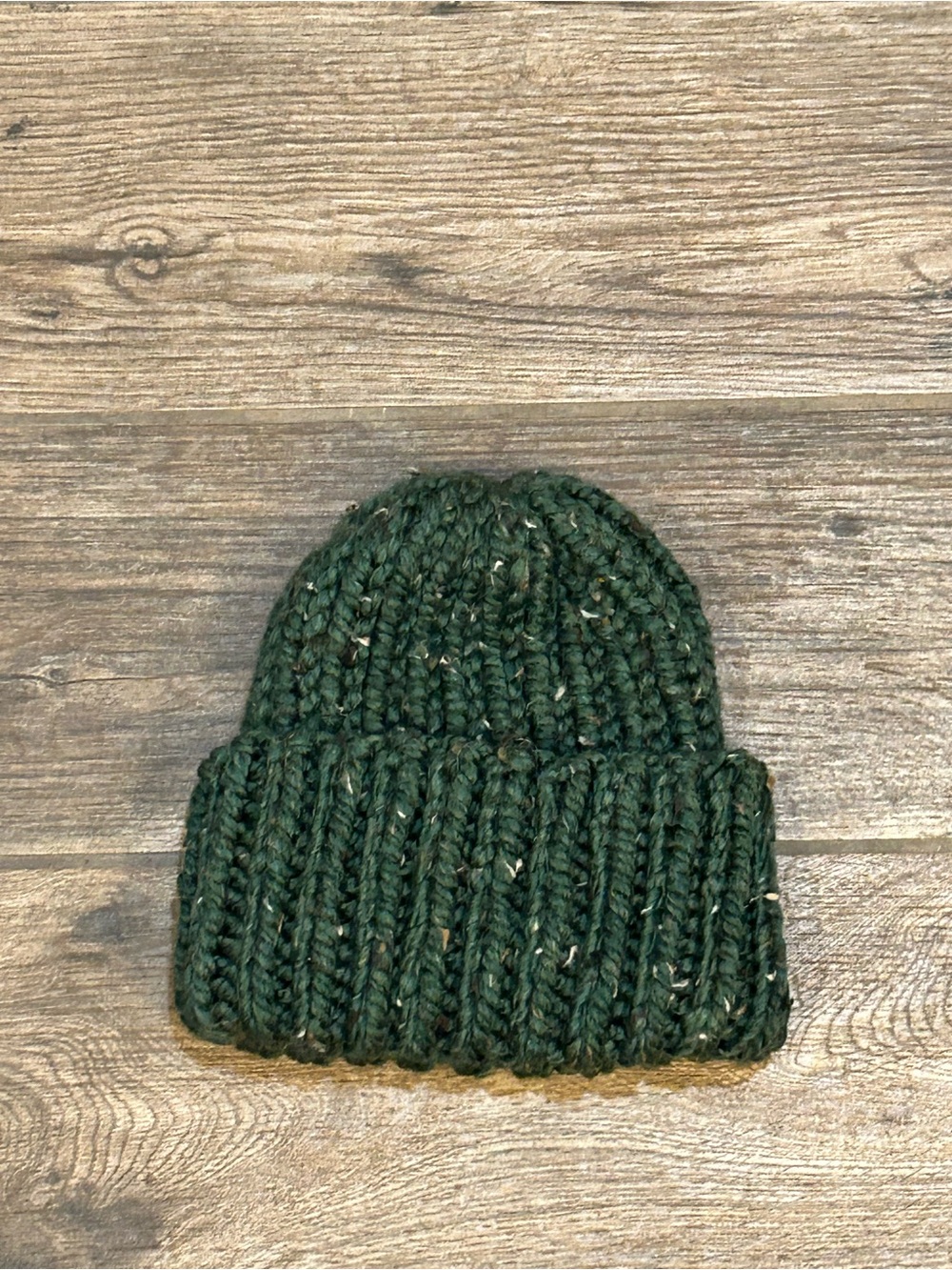 Handmade Unisex Cozy Kelp Knit Wool Blend Chunky Beanie 11” NEW